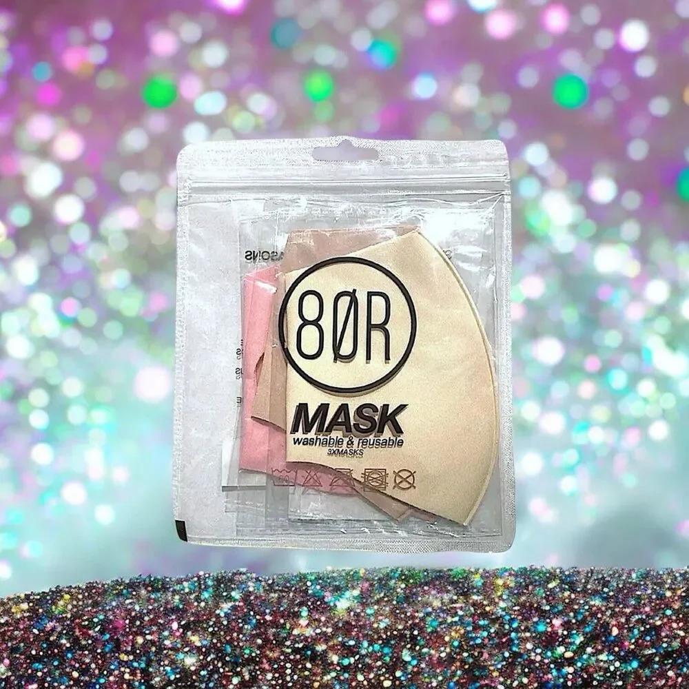 8 OTHER REASONS Face Mask Trio in Cream, Pink, Tan MSRP $21.95 New In Package